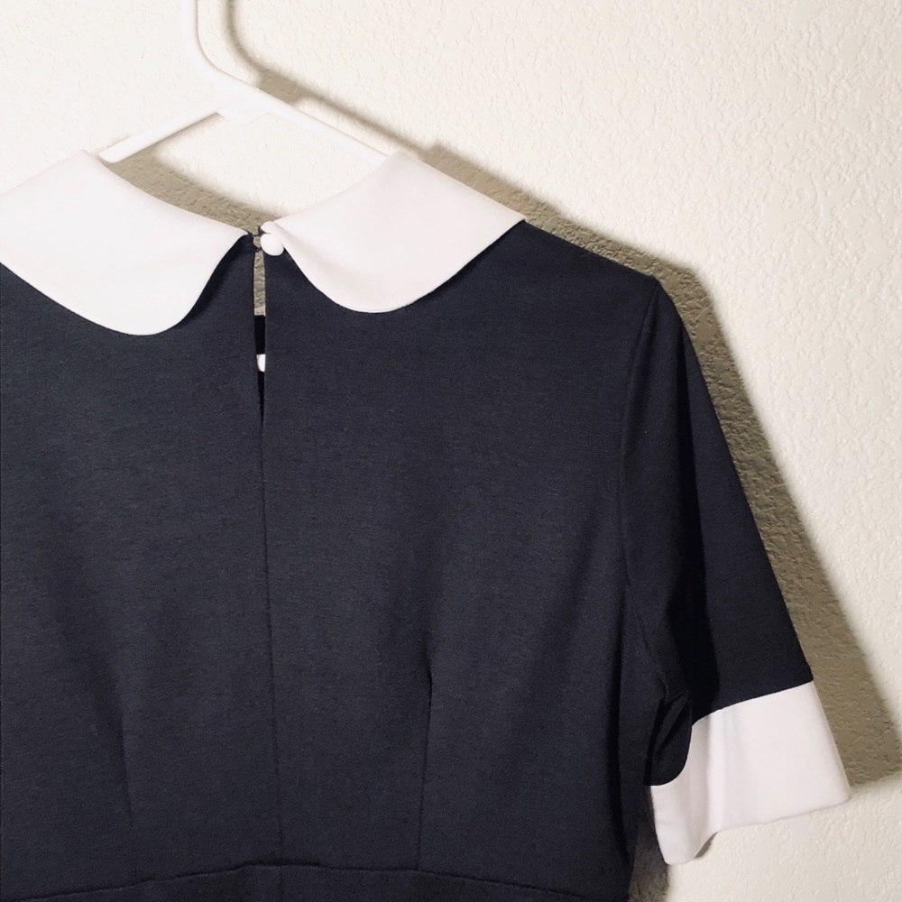 Wednesday Addams M Babydoll Dress Goth ModCloth - Picture 3 of 6